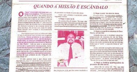 1º Informativo Mensal da AEVB - Associação Evangélica Brasileira - Inicio da década de 90.